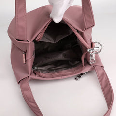 Nylon Waterproof Bucket Crossbody Bag for Women