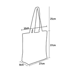 Butterfly Printed Handbag Animal Portable High Capacity Foldable Shopping Bag
