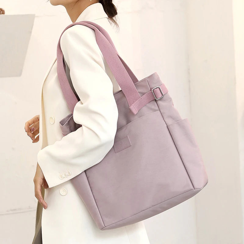 Buylor Canvas Women Shoulder Bag Casual Handbag Lightweight Tote Bag