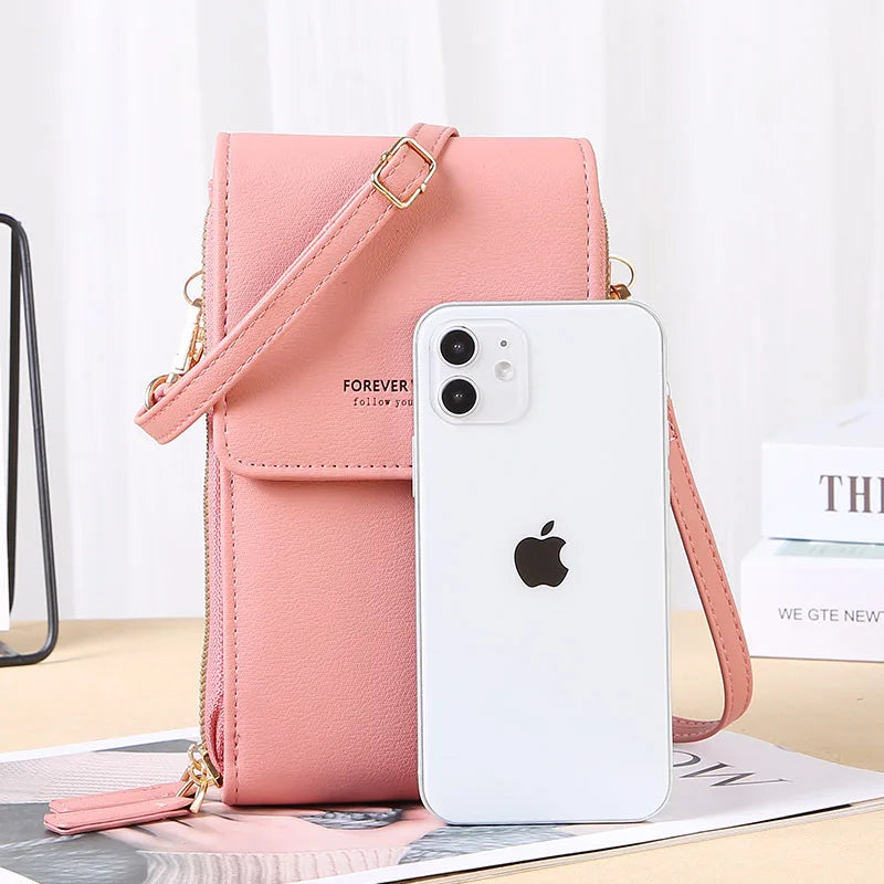 Buylor Soft Leather Wallets Women's Bag Touch Screen Cell Phone Purse