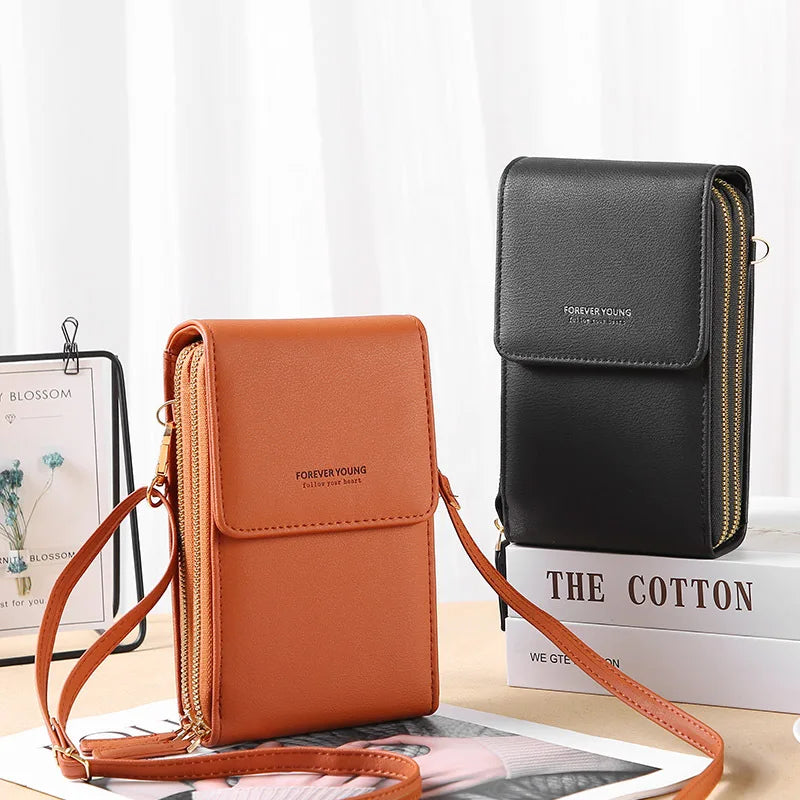Buylor Soft Leather Wallets Women's Bag Touch Screen Cell Phone Purse Bags