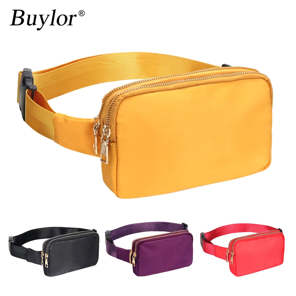 Buylor Waist Bag Fanny Pack Women Hip Bum Bag Shoulder Chest Pack
