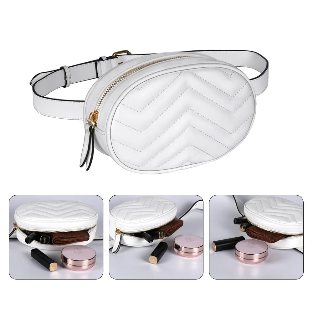 Buylor Waist Pack Fanny Pack Women Belt Bag PU Leather Crossbody Bag