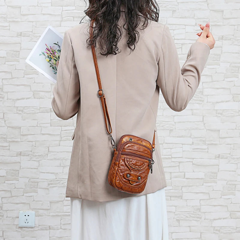 Buylor Women Crossbody Bag PU Leather Mini Shoulder Bags