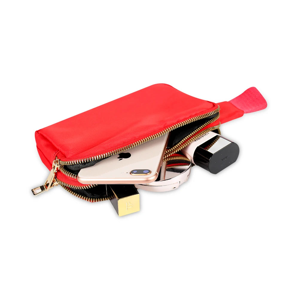 Buylor Women Waist Packs Belt Bags Double Pouch Bum Hip Bag Shoulder Chest Pack