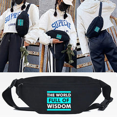 CARE Letter Waist Bag Unisex Crossbody Shoulder Bag