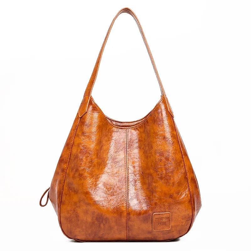 CAREY KEY Vintage Handbag Purse Large Capacity Tote Bag Lady Bag
