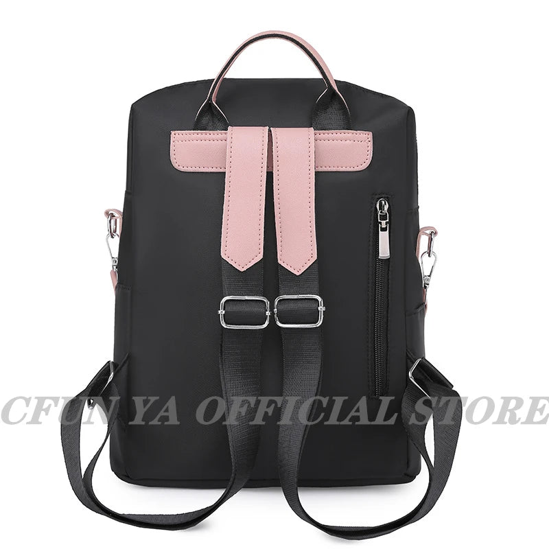 Women's Oxford Anti-Theft Backpack Waterproof School Bag