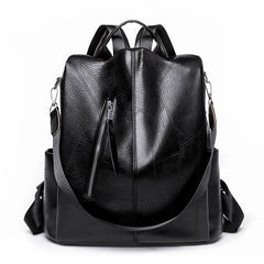 Women's PU Leather Backpack Schoolbag for Teenage Girl