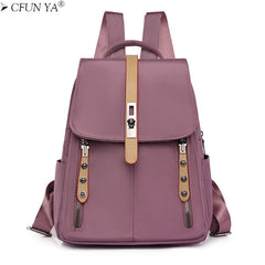 Women Oxford Cloth Travel Backpack Anti-Theft Bagpack Larger Capacity Schoolbag