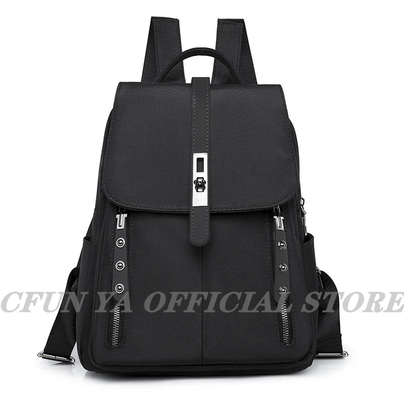 Women Oxford Cloth Travel Backpack Anti-Theft Bagpack Larger Capacity Schoolbag