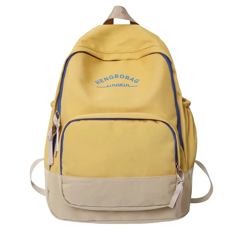 CGCBAG School Backpack For Teenager Girls Preppy Style Women Nylon