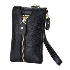 Leather Key Wallet Men & Women Car Key Bag Women Housekeepers Key Holder