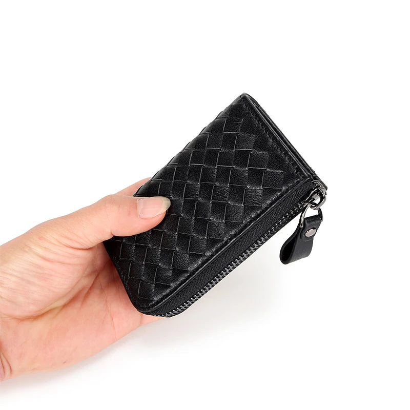 Hand-made Sheepskin Key Wallet Housekeeper with 6 Key Holders