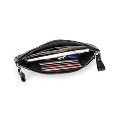 COMFROSKIN Sheepskin Men Clutch Wallets Hand-made Knitting Style Women Wallet