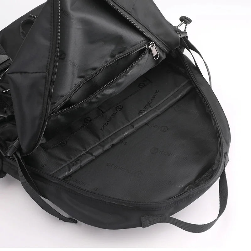 CTRLLOCK Techwear Drawstring Schoolbag Casual Zipper Backpack