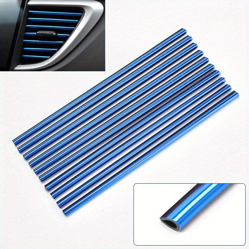 10PCS Car Air Conditioner Outlet Decorative Moulding Trim Strips