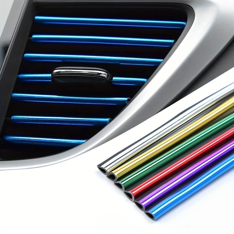 10PCS Car Air Conditioner Outlet Decorative Moulding Trim Strips