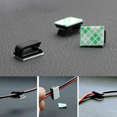 20pcs Car Fixed Clip GPS Data Cable Cord Decorative Wire Fixing Organizer