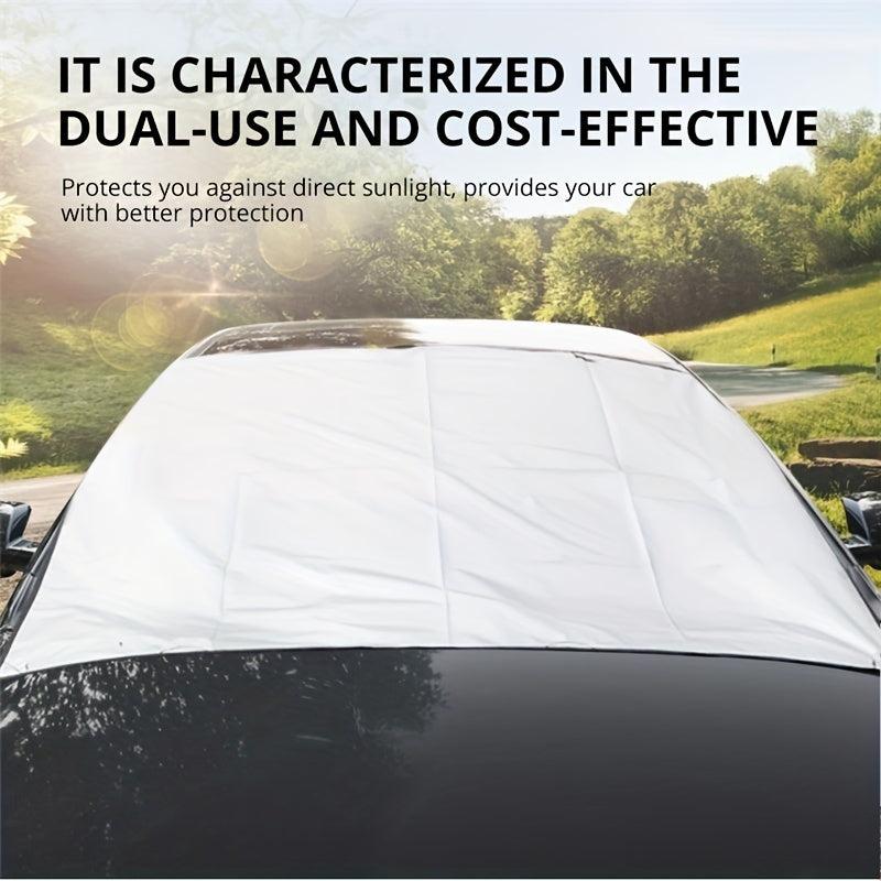 Foldable Windshield Cover for Snow and Sun Protection