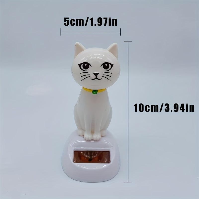 Car Decoration Solar Shaking Head Doll Cat Shape Gift Interior Accessories