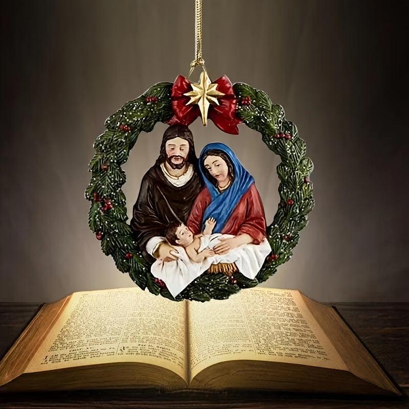 Jesus Birth Christmas Tree Decoration Pendant Home Decoration Gift