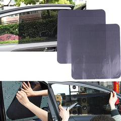 2pcs Car Window Mesh Film, UV Protection, Reusable