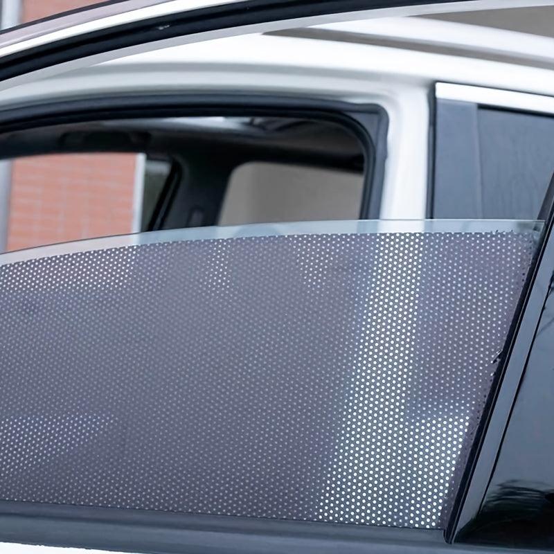 2pcs Car Window Mesh Film, UV Protection, Reusable