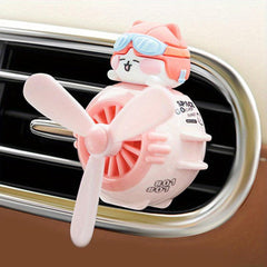 Car A/C Outlet Magnetic Doll Aromatherapy Ornament with Cologne & Lemon