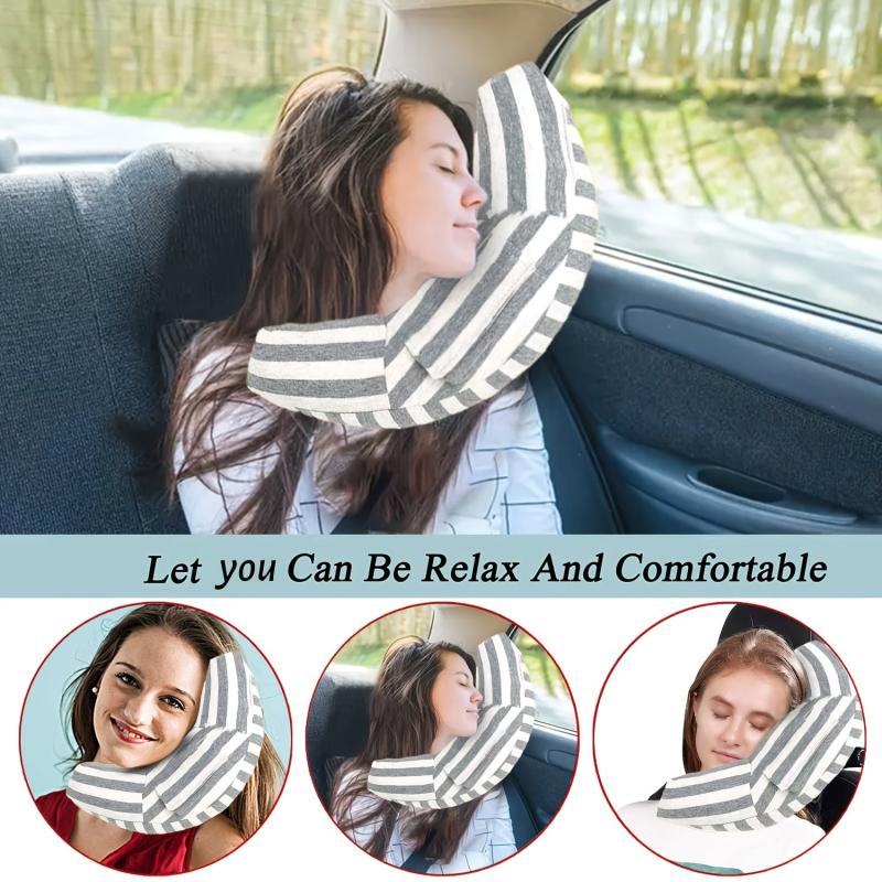 Car Seat Travel Pillow Neck Support Cushion Pad Soft Headrest Shoulder Pad