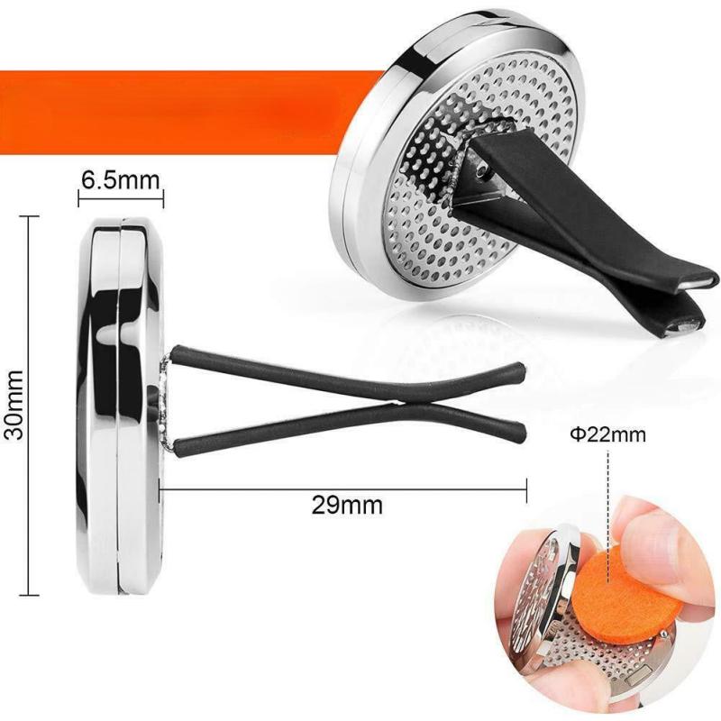 Aromatherapy Locket Car Diffuser Air Freshener with 10pcs Pads