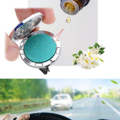 Aromatherapy Locket Car Diffuser Air Freshener with 10pcs Pads