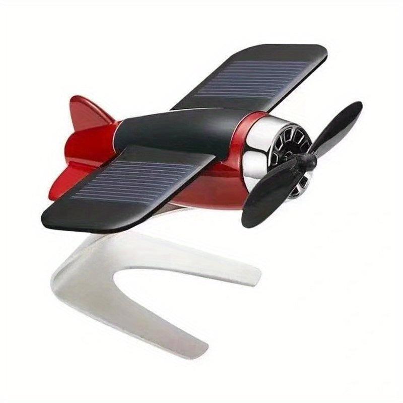 Solar Airplane Car Decoration Interior Accessories Desktop Ornament Gift