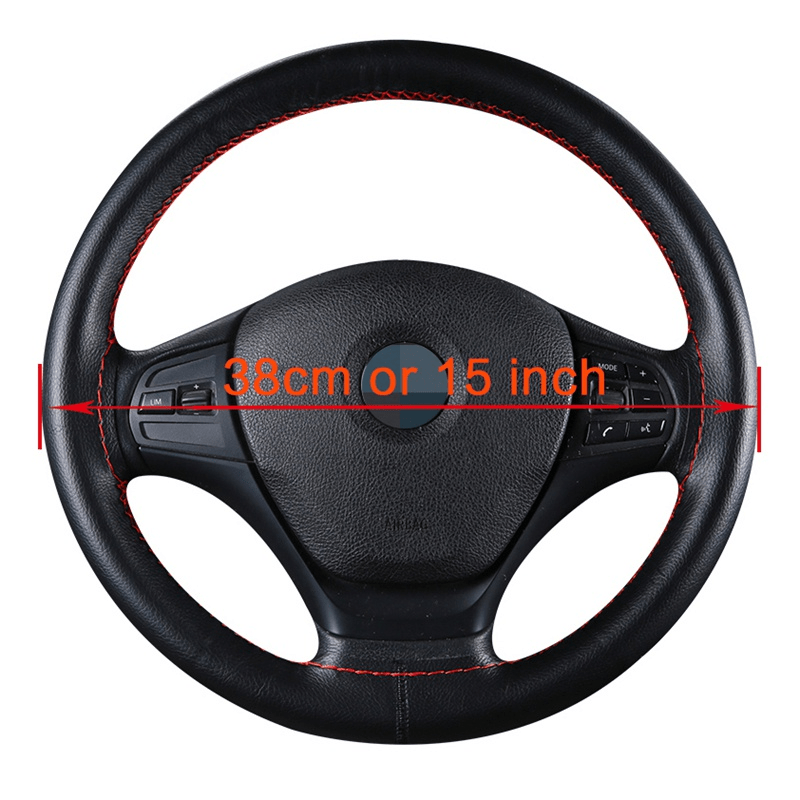Upgrade Your Car Interior with a Soft Fiber Leather Steering Wheel Cover