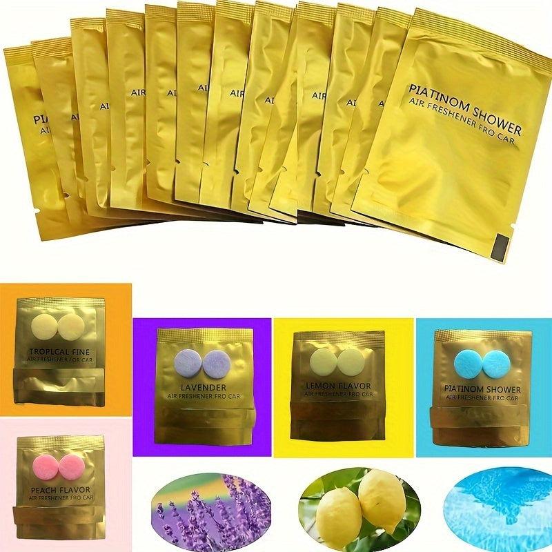 5pcs Car Fragrance Tablets Car Air Freshener Replacement