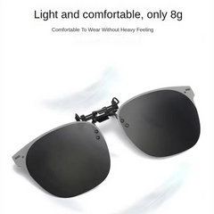 Unisex Polarized Sunglasses Clip Ons with Case