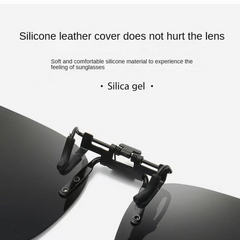 Unisex Polarized Sunglasses Clip Ons with Case
