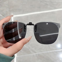Unisex Polarized Sunglasses Clip Ons with Case