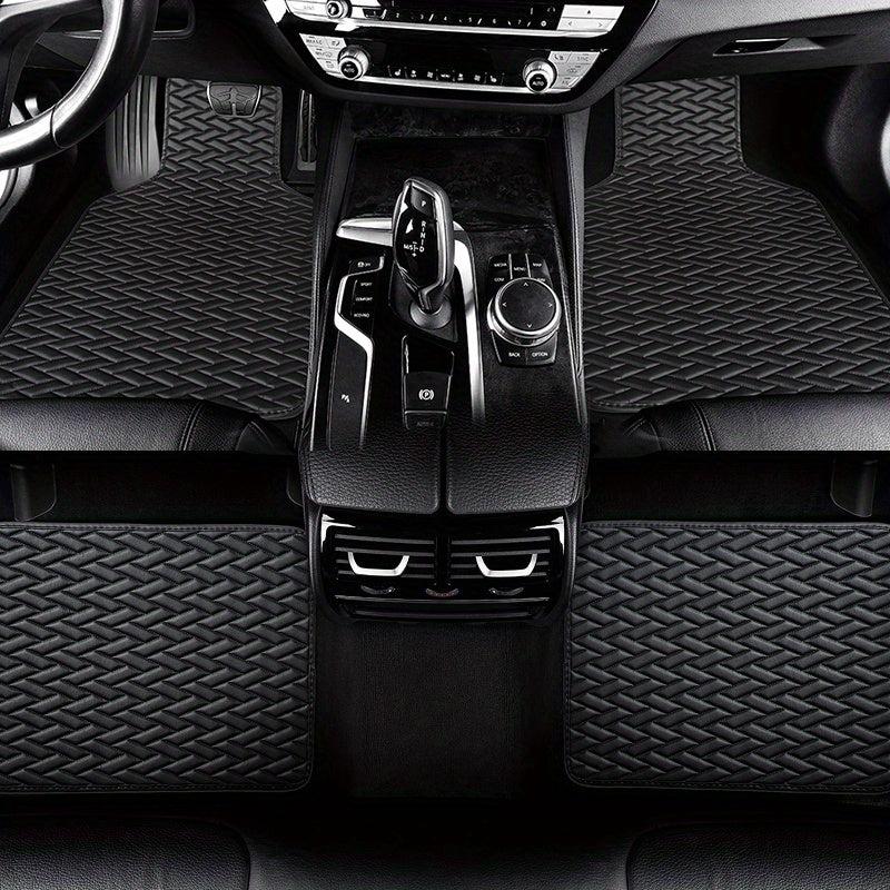 4pcs Universal Car Floor Mat Waterproof Full Set Car Carpet