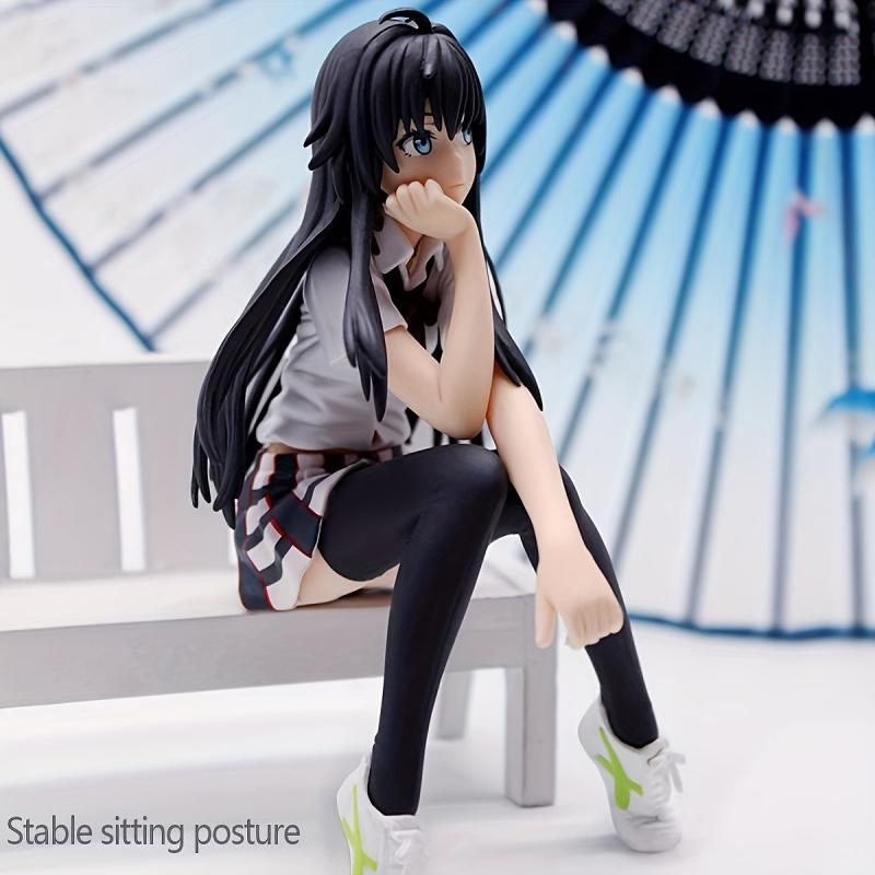 Japanese Anime Girl Statue PVC Cartoon Character in Stockings
