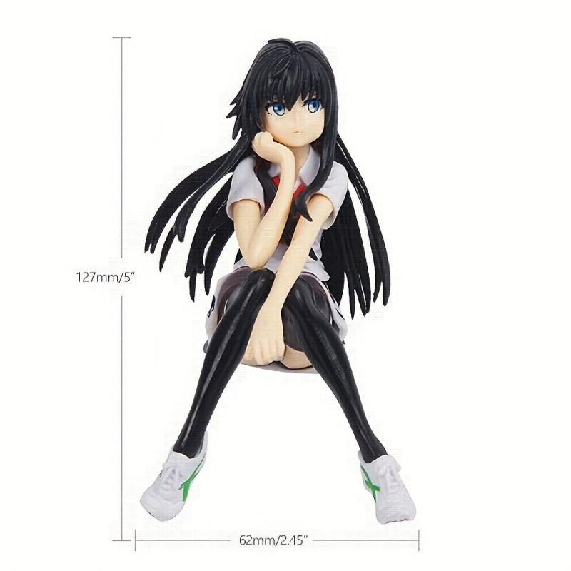 Japanese Anime Girl Statue PVC Cartoon Character in Stockings