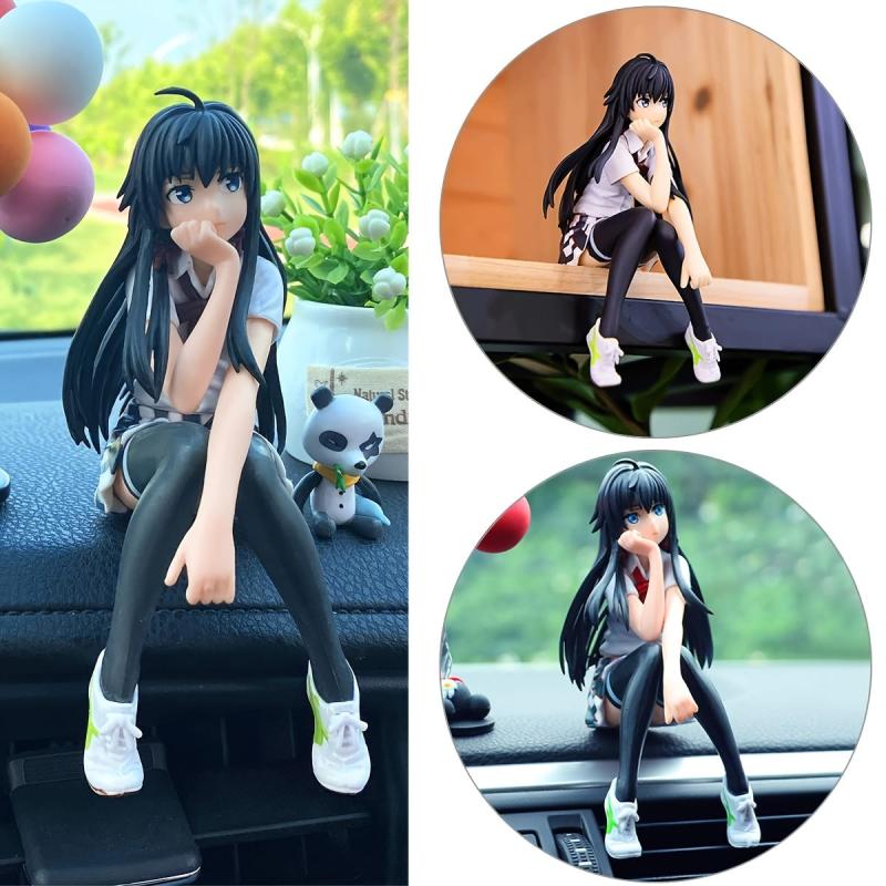Japanese Anime Girl Statue PVC Cartoon Character in Stockings