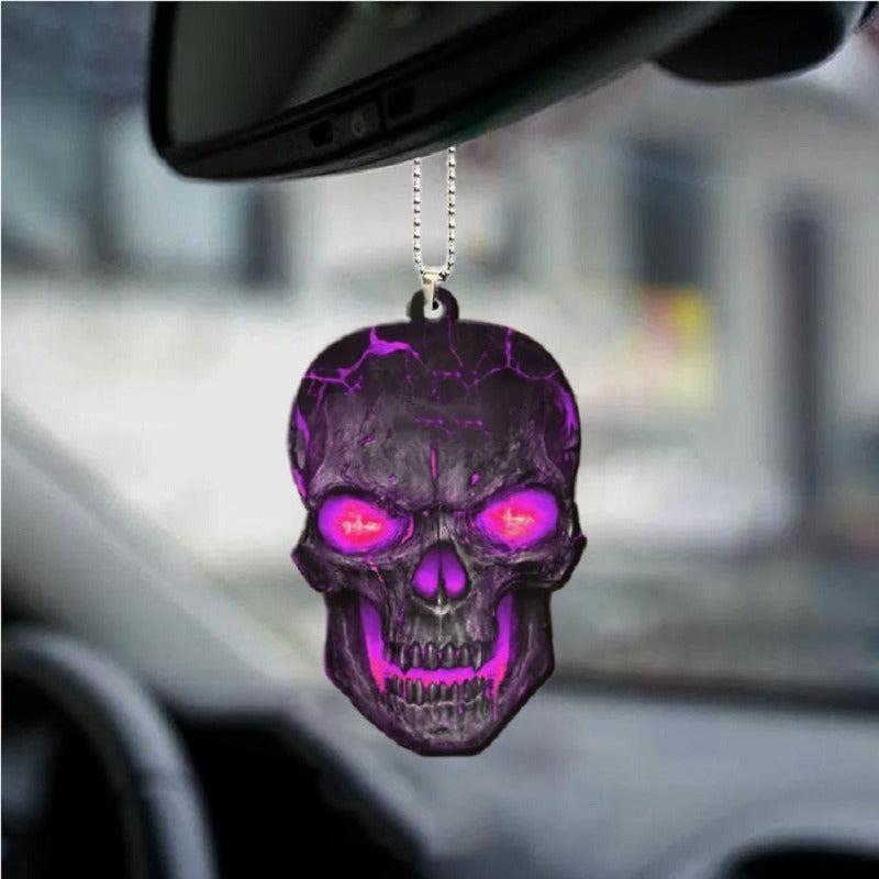 Skull Shaped Car Pendant Halloween Interior Decor