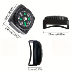 3Pcs Mini Car Wristband Compass Waterproof Camping Tool