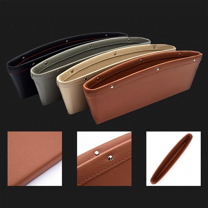 Car Seat Gap Storage Box PU Leather Organizer