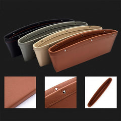 Car Seat Gap Storage Box PU Leather Organizer