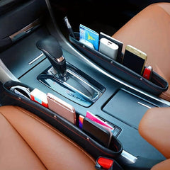 Car Seat Gap Storage Box PU Leather Organizer