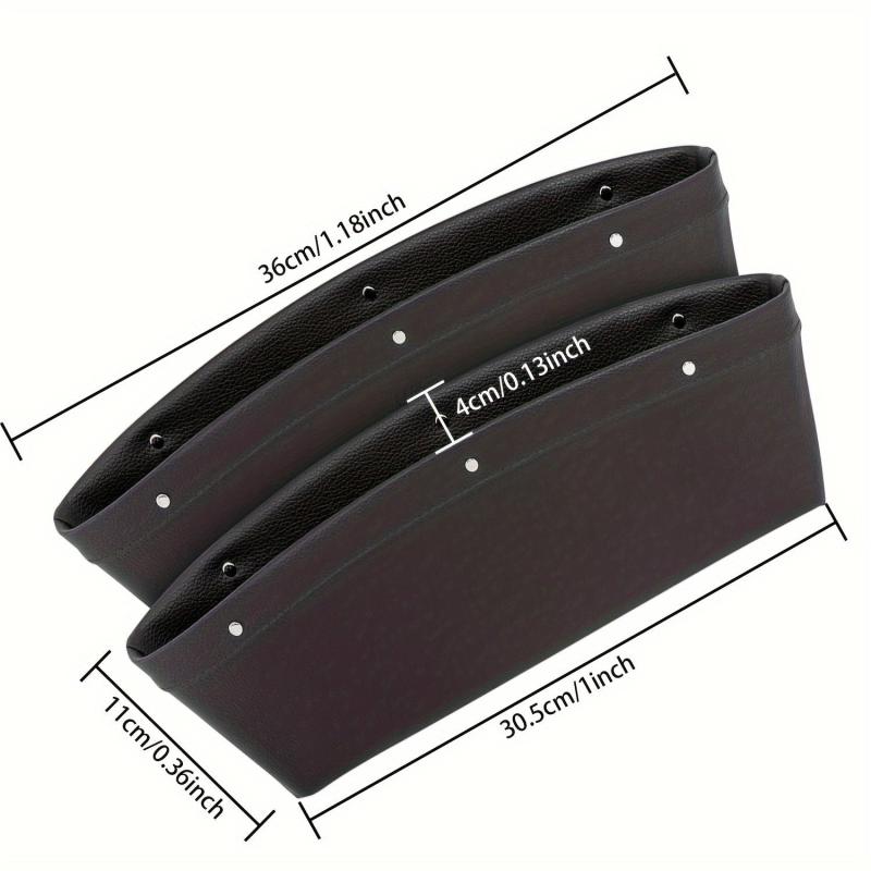 Car Seat Gap Storage Box PU Leather Organizer