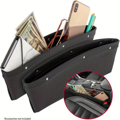 Car Seat Gap Storage Box PU Leather Organizer