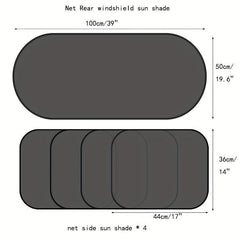 Car Mesh Sunshade Heat Insulation Sunshade Blocking